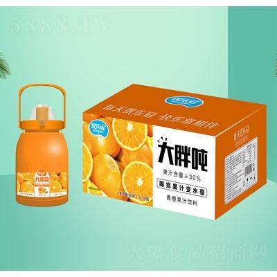 大胖吨香橙果汁饮料1.5LX6OEM代加工